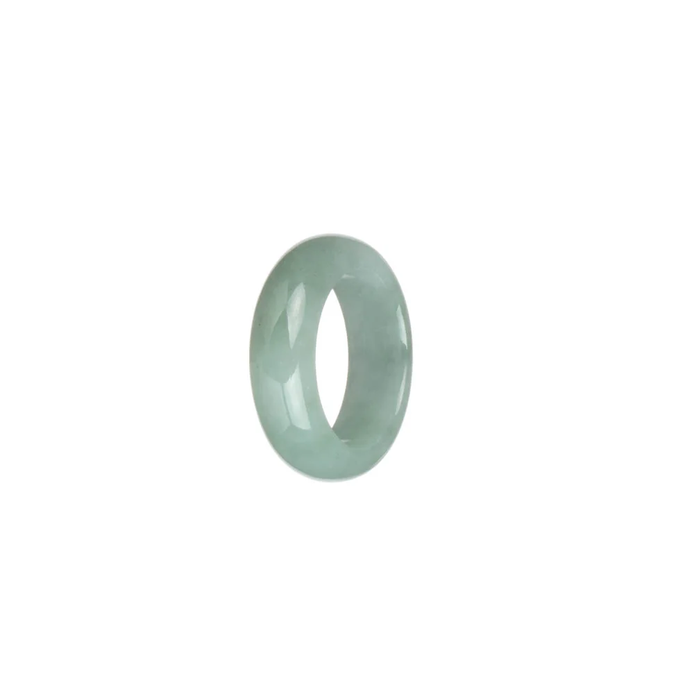 Certified Pale Green Jadeite Jade Ring  - US 6 - Image 3