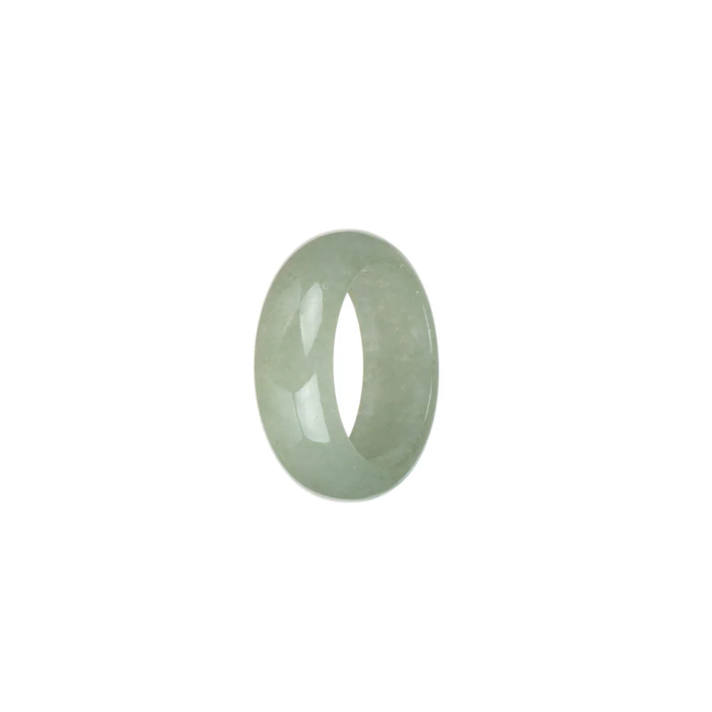 Genuine Pale Green Jade Ring  - US 8.25