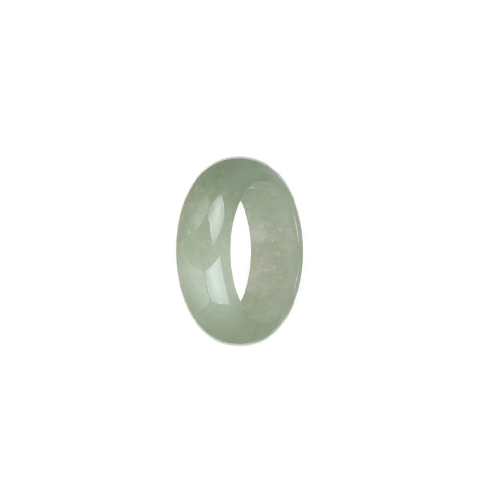 Genuine Pale Green Jade Ring  - US 8.25 - Image 2