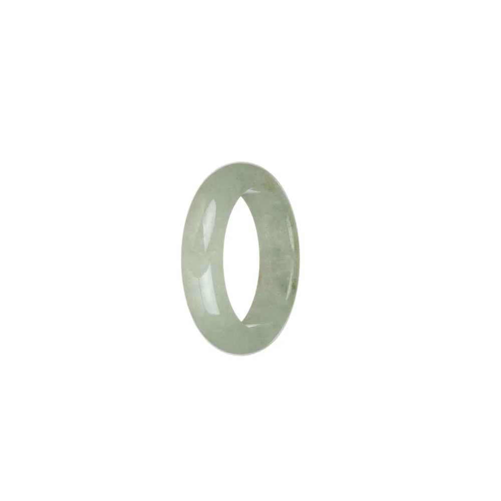 Genuine Pale Green Jadeite Jade Ring - US 8.5