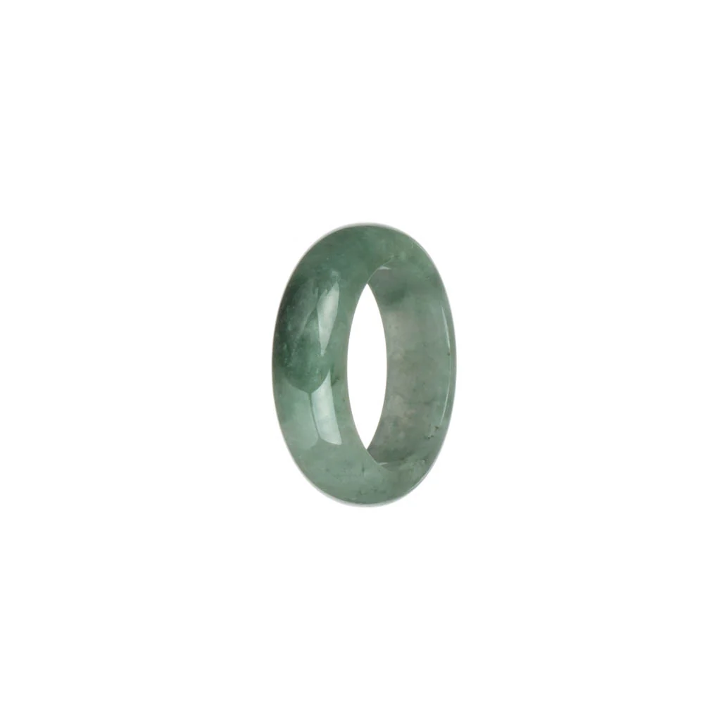 Certified Pale Green with Green Burmese Jade Band - US 9.5 - Image 3