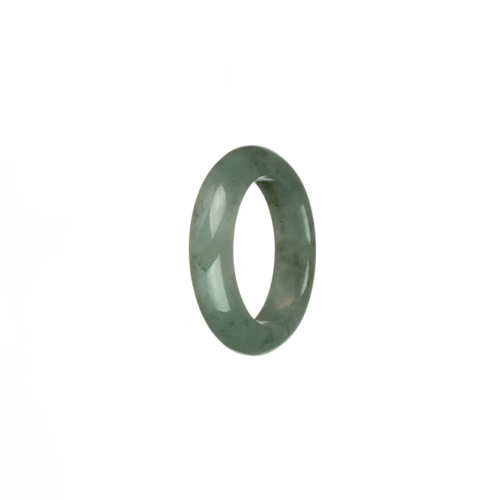 Genuine Pale Green with Green Patterns Burma Jade Band - US 9.5 - Image 2