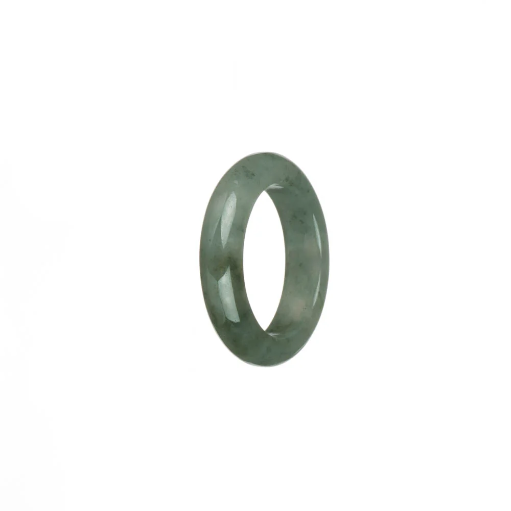 Genuine Pale Green with Green Patterns Burma Jade Band - US 9.5 - Image 3