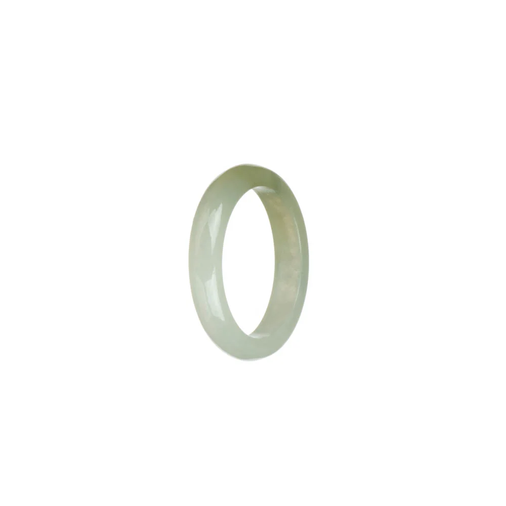 Genuine Pale Green with White Burma Jade Band - US 10 - Image 2
