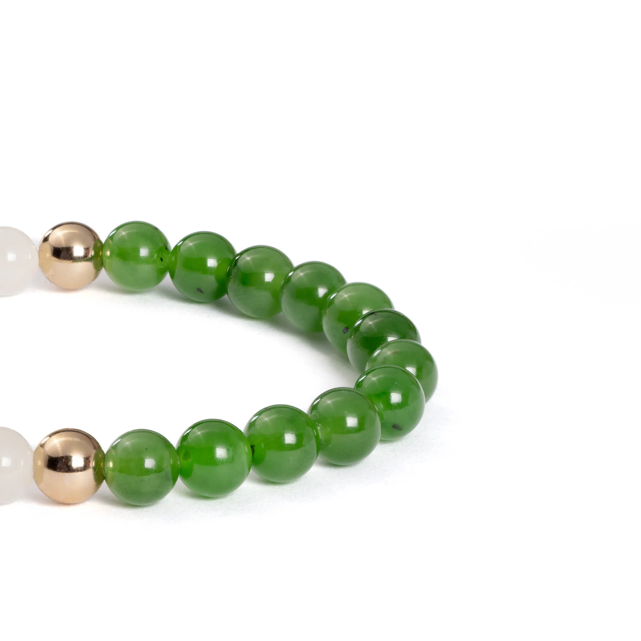 Sacred Balance Jade Bracelet with Natural Nephrite - Image 2