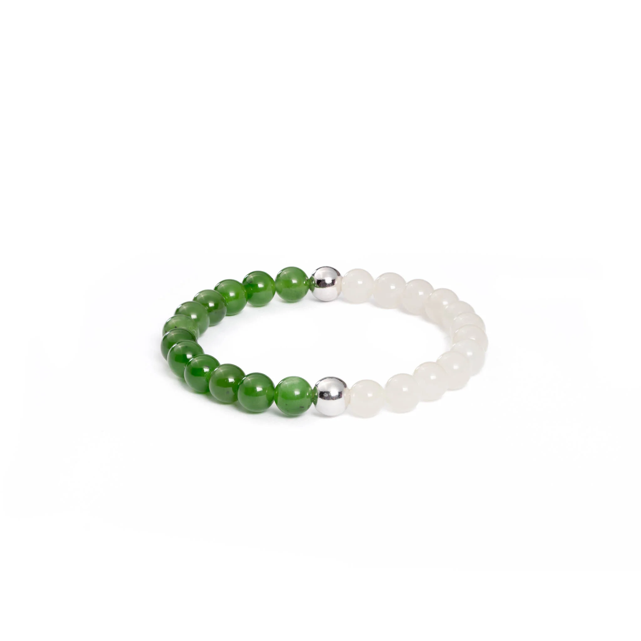 Sacred Balance Jade Bracelet with Natural Nephrite - Image 3