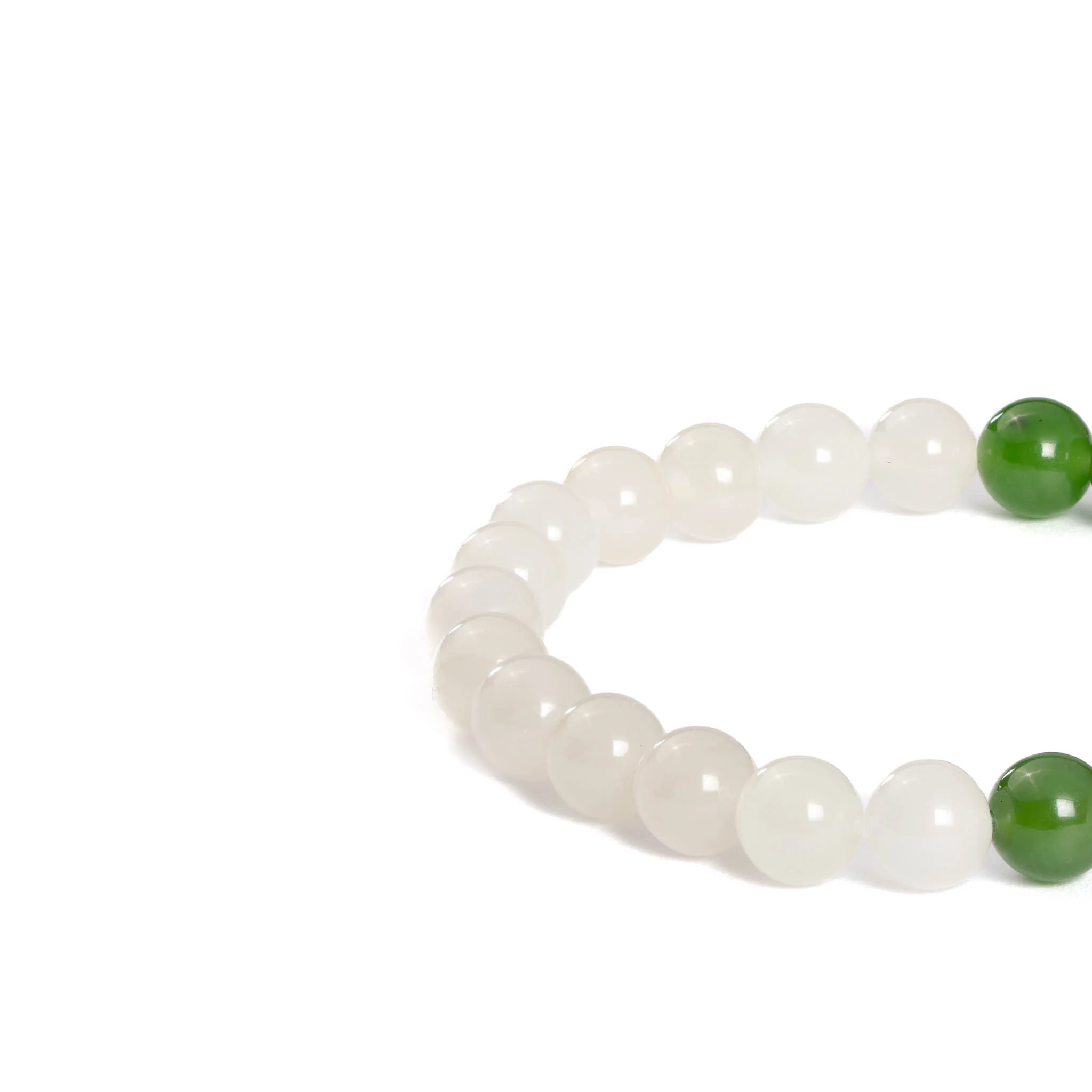 Sacred Balance Jade Bracelet with Natural Nephrite - Image 5