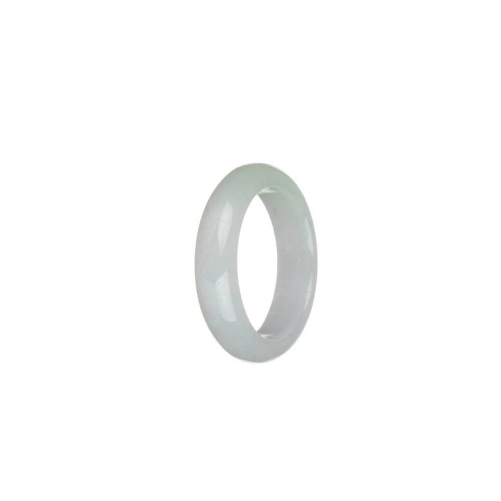 Authentic White and Pale Green Jade Ring - US 9.5 - Image 3