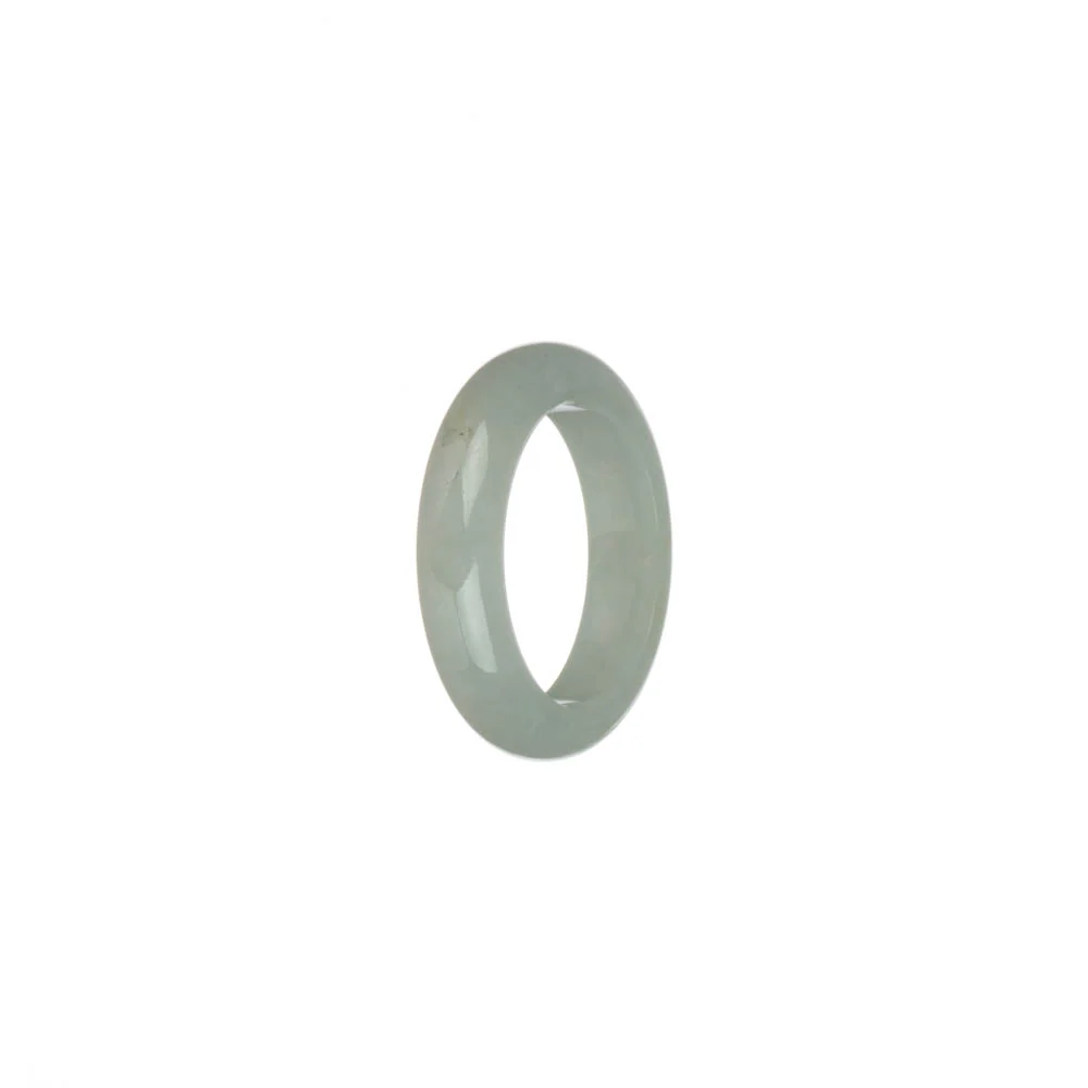 Real White Burmese Jade Band - US 8.25 - Image 2