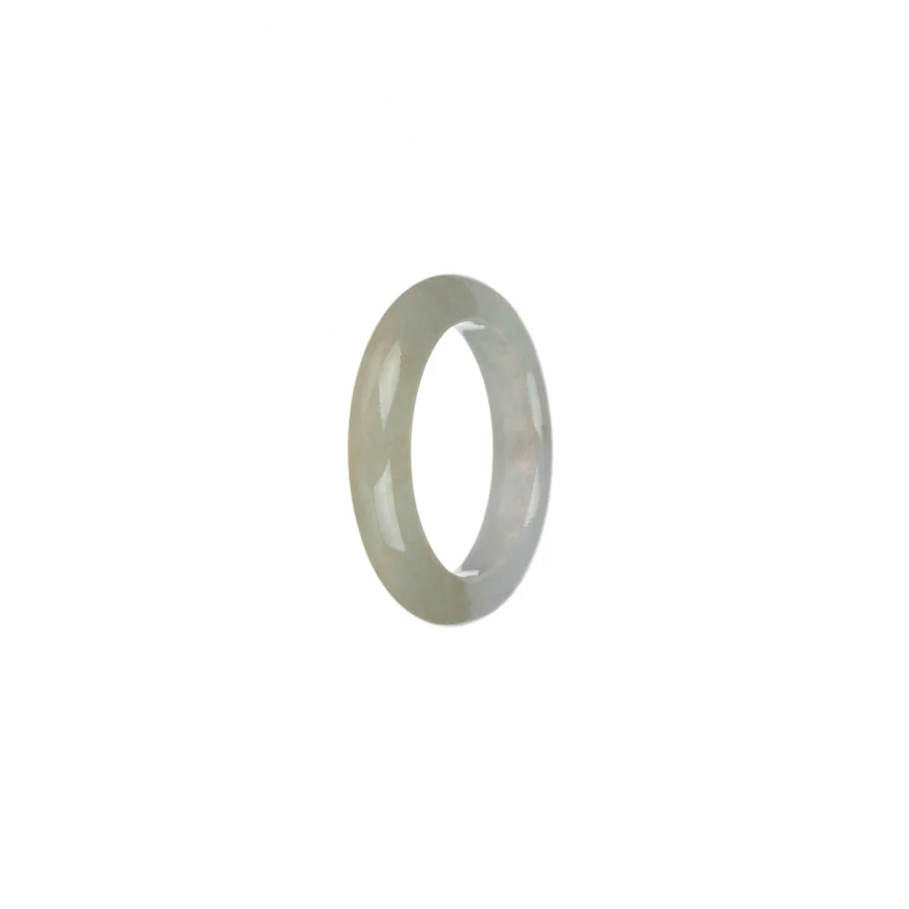 Genuine White Jade Band - US 8.25 - Image 3