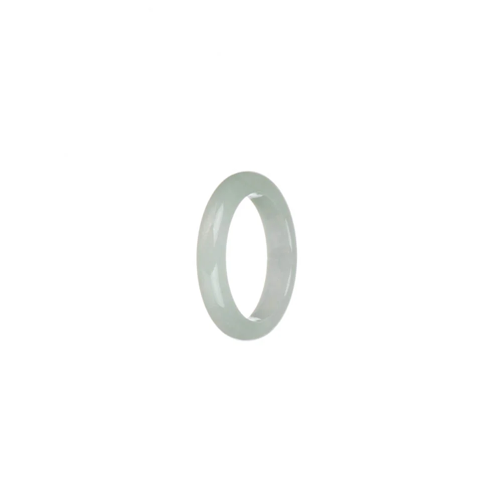 Authentic White Jadeite Jade Band - US 6 - Image 2