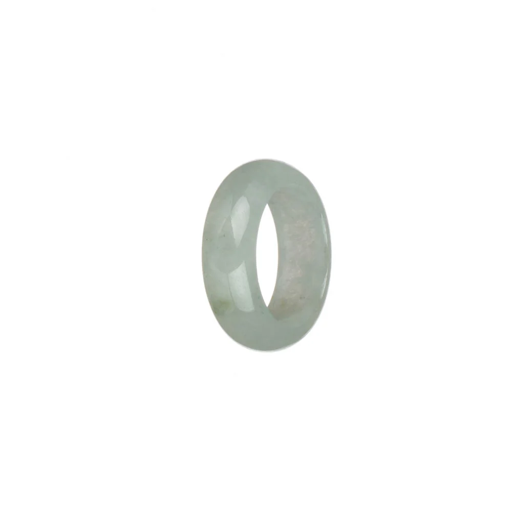 Authentic White Burma Jade Ring - US 7 - Image 3
