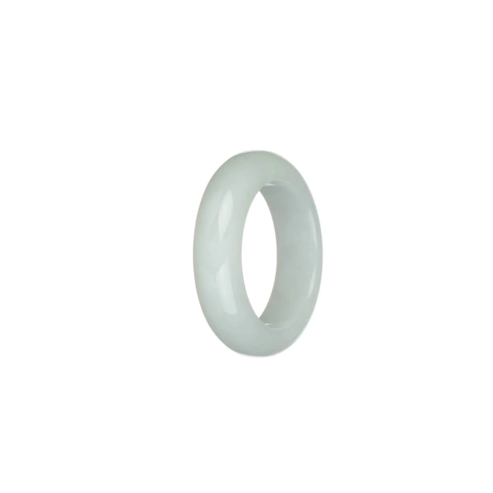Real White Jadeite Jade Band - US 9.25 - Image 2