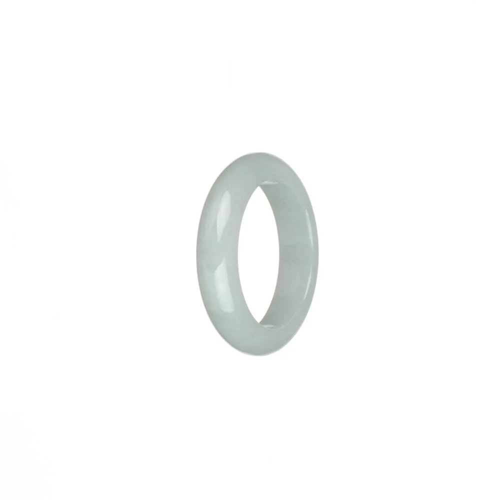 Certified White Burma Jade Ring - US 9.75 - Image 3