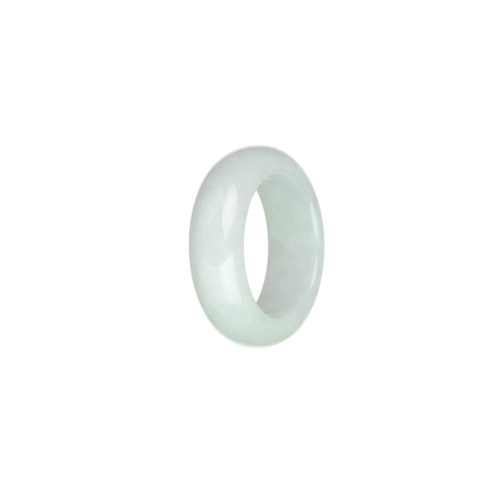 Authentic White Jadeite Jade Ring  - US 9.25 - Image 3
