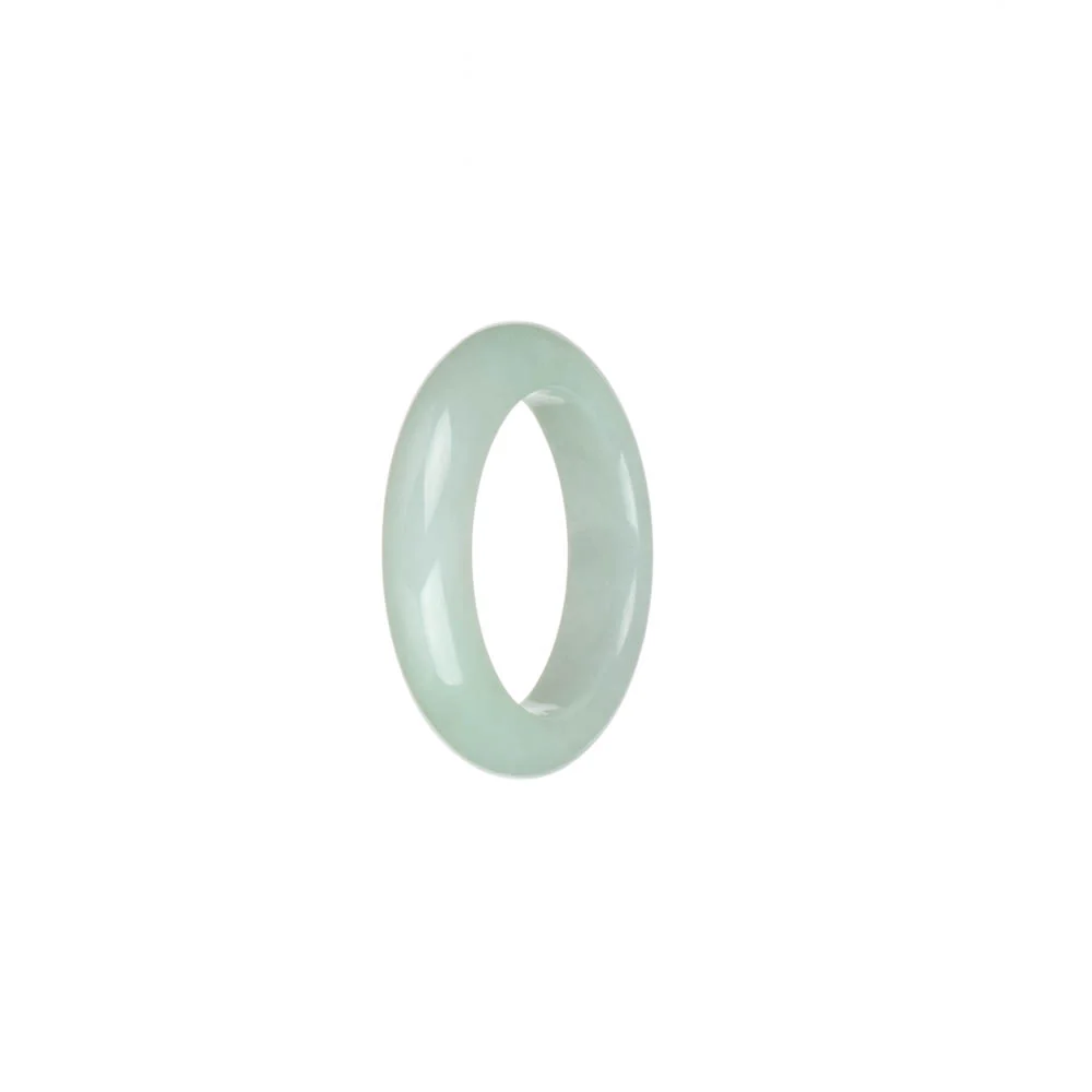 Genuine White Burma Jade Ring - US 9.5 - Image 3