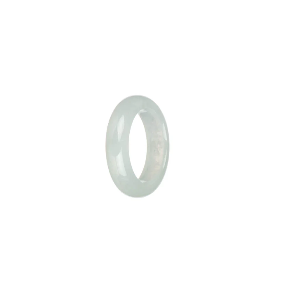 Real White Burmese Jade Band - US 6 - Image 2