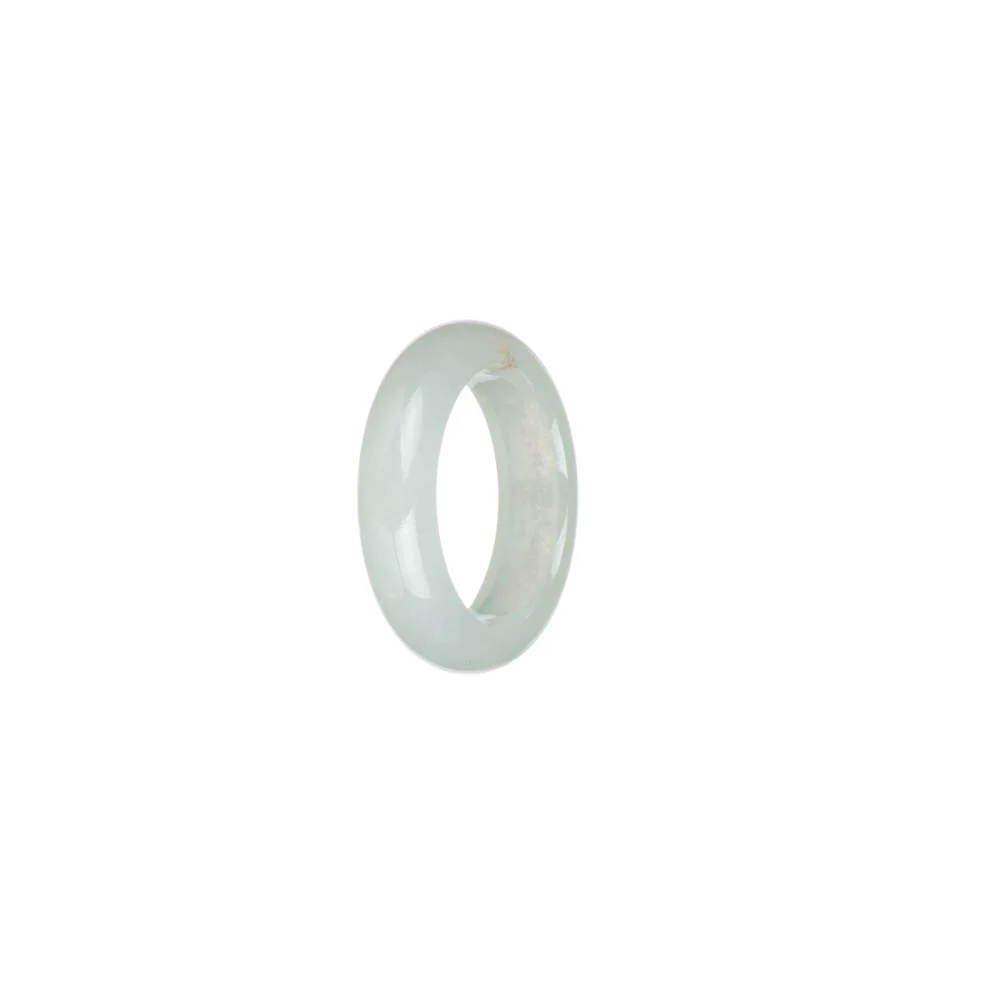 Real White Burmese Jade Band - US 6 - Image 3