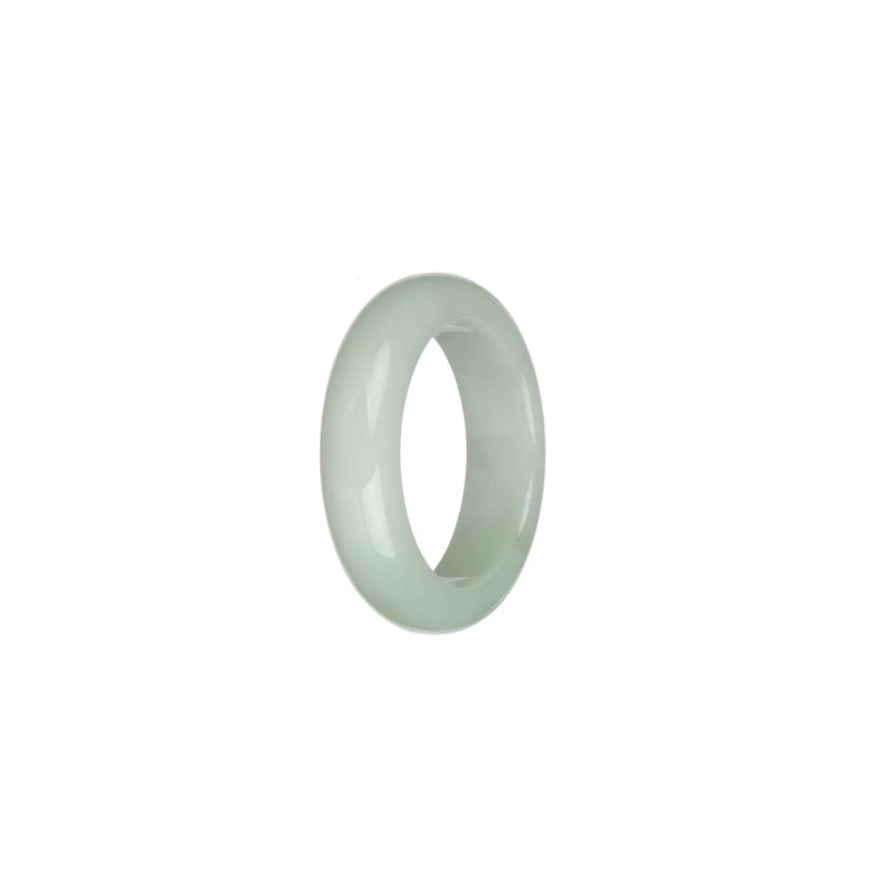 Genuine White Burma Jade Band - US 9.5 - Image 3