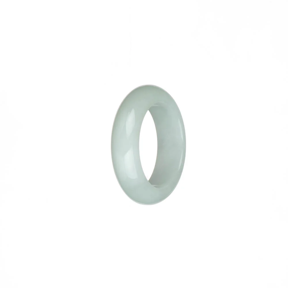Certified White Burmese Jade Ring - US 9.5 - Image 2