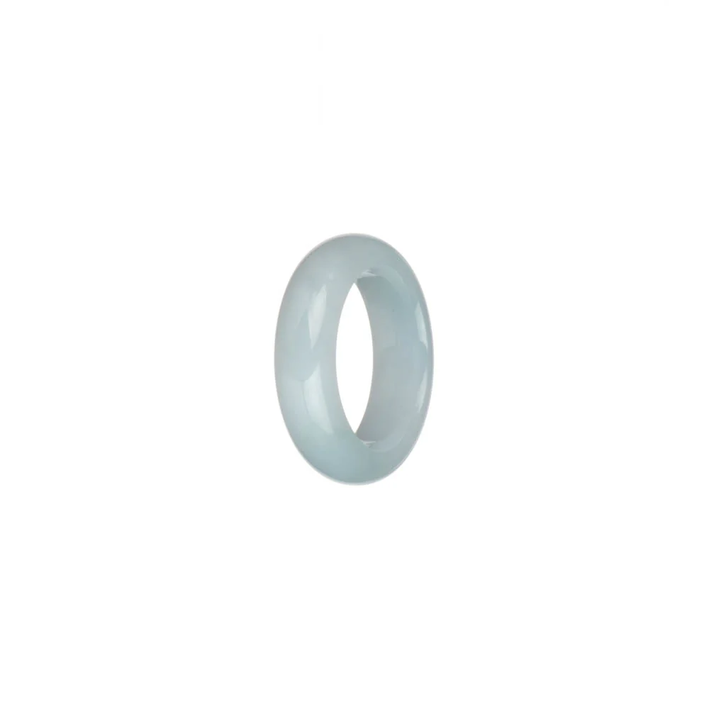 Genuine White Jadeite Jade Band - US 6 - Image 2