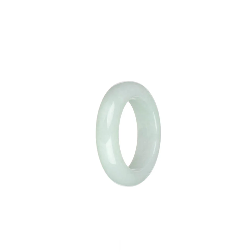 Real White Burma Jade Band - US 9.5 - Image 3