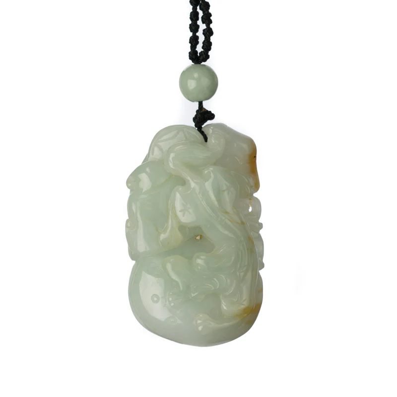 Zodiac Tiger Jadeite Jade Pendant