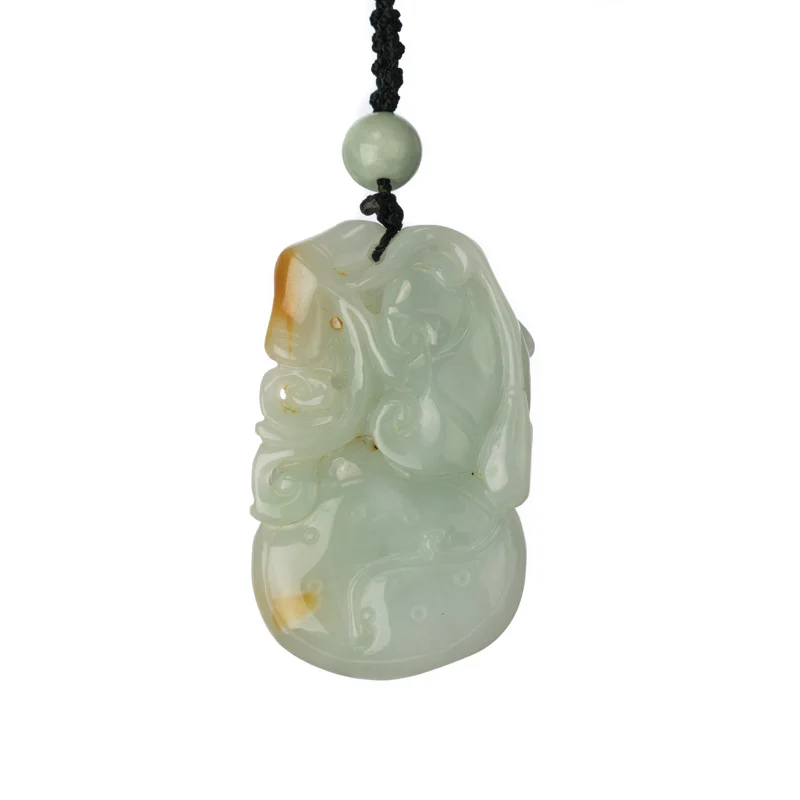 Zodiac Tiger Jadeite Jade Pendant - Image 2
